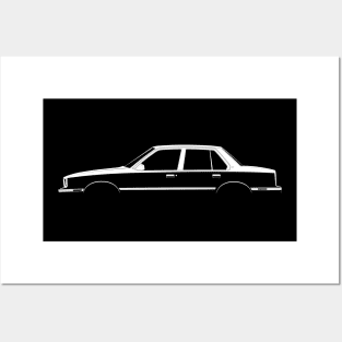 Cadillac Cimarron Silhouette Posters and Art